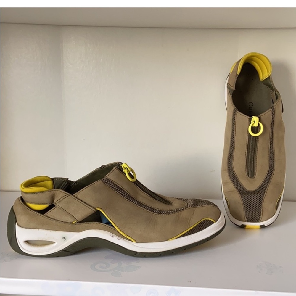 COLE HAAN, Stylish Tan and Yellow sling back women Sneaker